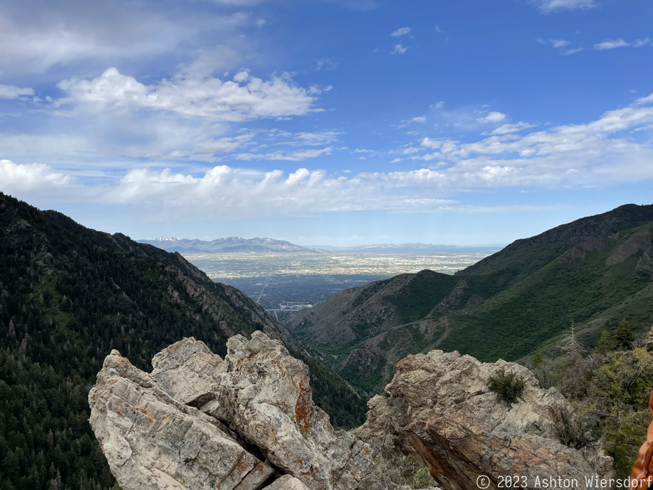 Figure 7: View over the valley