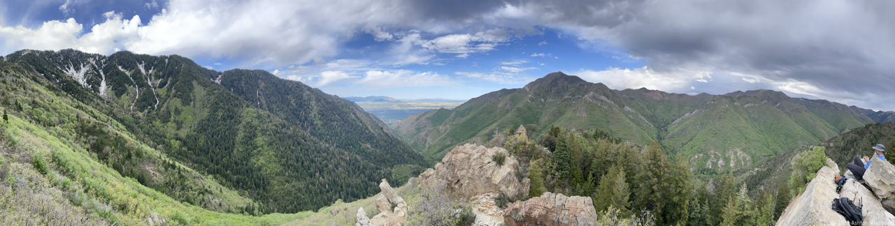 Figure 8: Panorama from the Salt Lake Valley Overlook